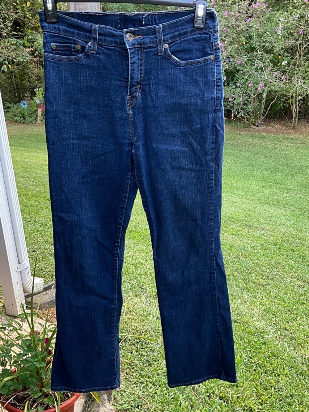 Levi’s •Y2K  Dark Wash Stretch Bootcut Jeans • 10 Long - Picture 6 of 11